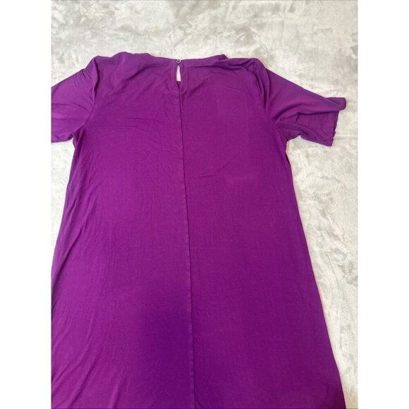Women’s Eileen Fisher Dress Purple Stretch Size Medium - Picture 6 of 13